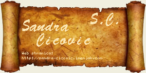 Sandra Cicović vizit kartica